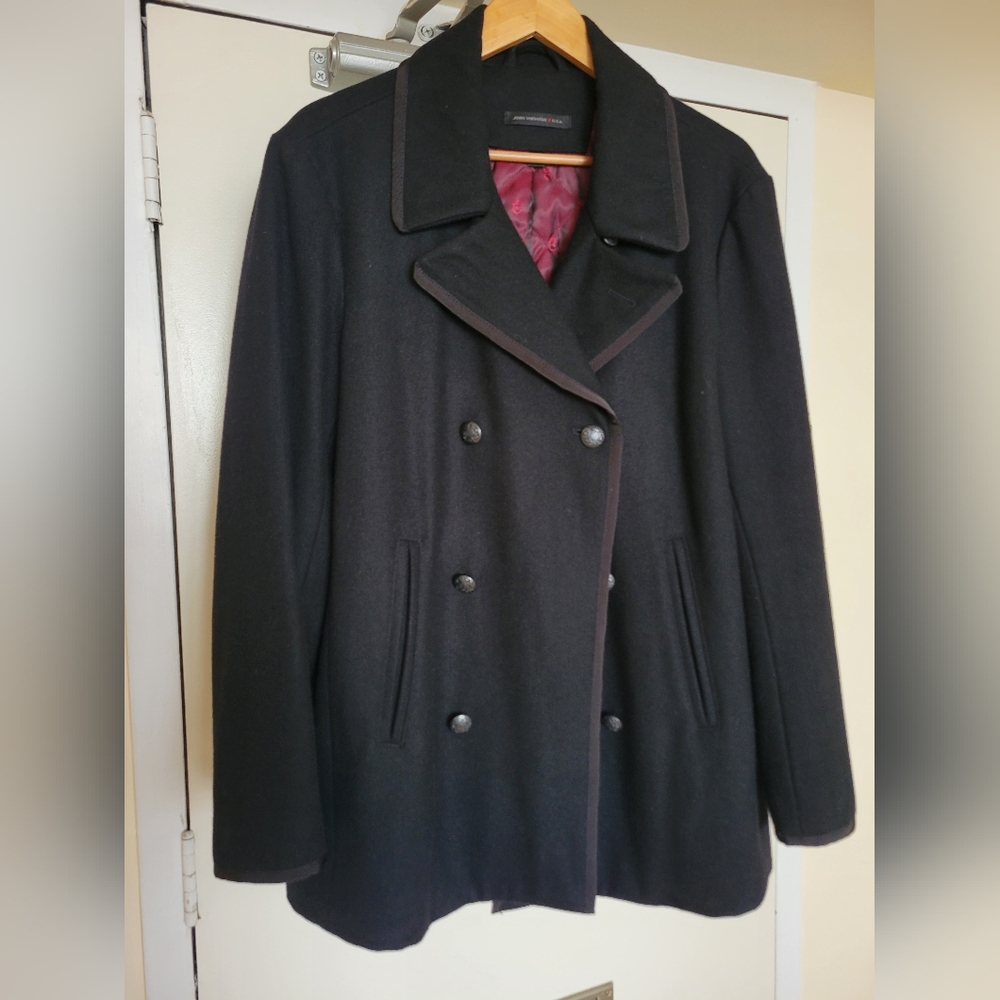 Pea coat John Varvatos  Black